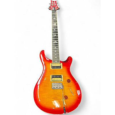 Used PRS SE Custom 22 Semi-Hollowbody 2 Tone Sunburst Hollow Body Electric Guitar