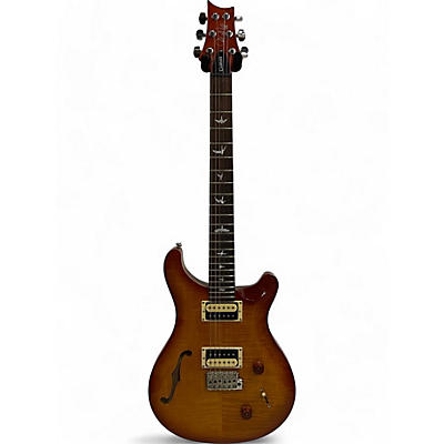 PRS Used PRS SE Custom 22 Semi-Hollowbody Amber Hollow Body Electric Guitar