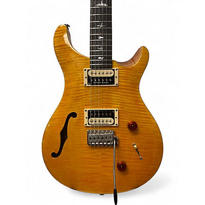 Used PRS SE Custom 22 Semi-Hollowbody Amber Hollow Body Electric Guitar