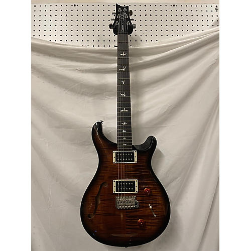 PRS Used PRS SE Custom 22 Semi-Hollowbody BLACK GOLD BURST Hollow Body Electric Guitar BLACK GOLD BURST