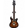 Used PRS SE Custom 22 Semi-Hollowbody Black Gold Sunburst Hollow Body Electric Guitar Black Gold Sunburst