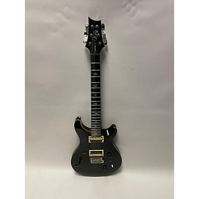 PRS Used PRS SE Custom 22 Semi-Hollowbody Black Hollow Body Electric Guitar