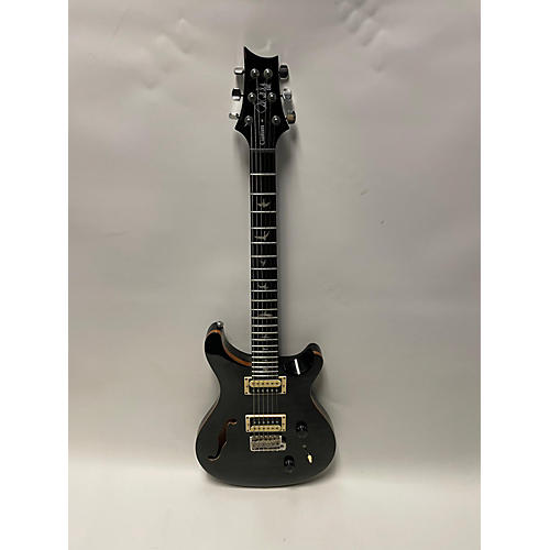 PRS Used PRS SE Custom 22 Semi-Hollowbody Black Hollow Body Electric Guitar Black