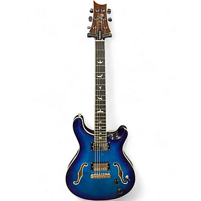 Used PRS SE Custom 22 Semi-Hollowbody Blue Burst Hollow Body Electric Guitar