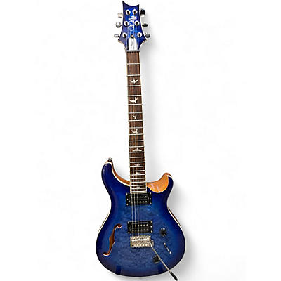Used PRS SE Custom 22 Semi-Hollowbody Blue Burst Hollow Body Electric Guitar
