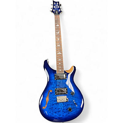 Used PRS SE Custom 22 Semi-Hollowbody Blue Burst Hollow Body Electric Guitar