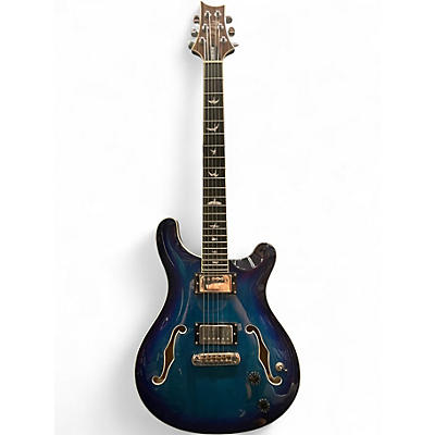 Used PRS SE Custom 22 Semi-Hollowbody Blue Burst Hollow Body Electric Guitar