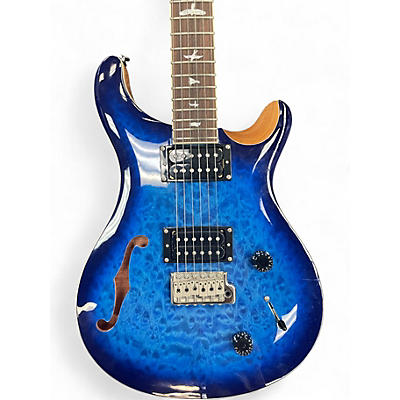 Used PRS SE Custom 22 Semi-Hollowbody Blue Hollow Body Electric Guitar