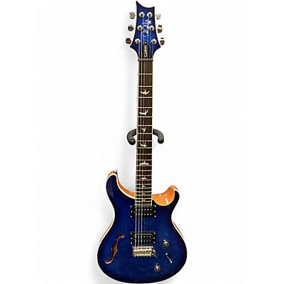 Used PRS SE Custom 22 Semi-Hollowbody Blue Hollow Body Electric Guitar