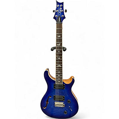 Used PRS SE Custom 22 Semi-Hollowbody Blueburst Hollow Body Electric Guitar