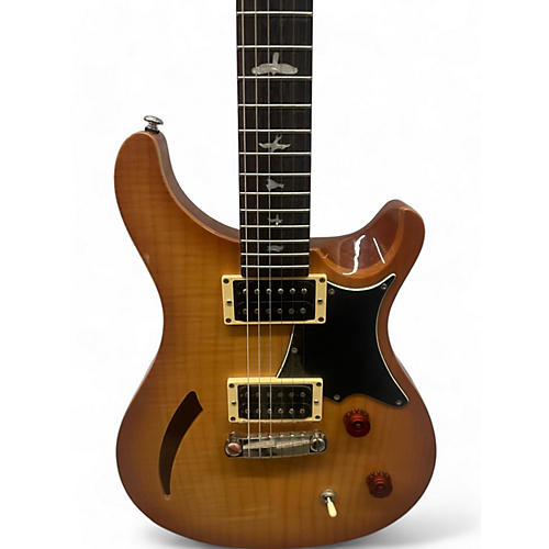 PRS Used PRS SE Custom 22 Semi-Hollowbody Brown Sunburst Hollow Body Electric Guitar Brown Sunburst