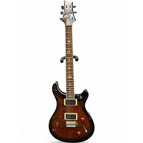 Used PRS SE Custom 22 Semi-Hollowbody Brown Sunburst Hollow Body Electric Guitar Brown Sunburst