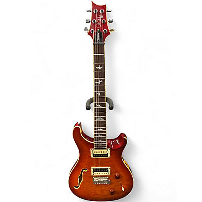 Used PRS SE Custom 22 Semi-Hollowbody Cherry Hollow Body Electric Guitar