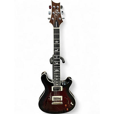 Used PRS SE Custom 22 Semi-Hollowbody Crimson Red Burst Hollow Body Electric Guitar