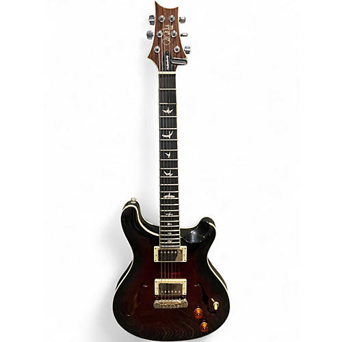 Used PRS SE Custom 22 Semi-Hollowbody FIRE BURST Hollow Body Electric Guitar FIRE BURST