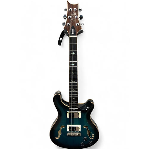 Used PRS SE Custom 22 Semi-Hollowbody II Peacock blue Hollow Body Electric Guitar Peacock blue