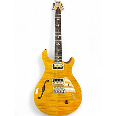 Used PRS SE Custom 22 Semi-Hollowbody Natural Hollow Body Electric Guitar