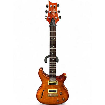 Used PRS SE Custom 22 Semi-Hollowbody Orange Hollow Body Electric Guitar
