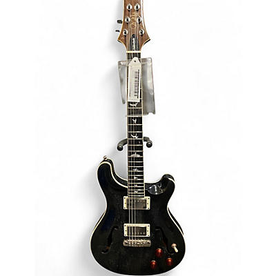 Used PRS SE Custom 22 Semi-Hollowbody Piezo Trans Charcoal Hollow Body Electric Guitar