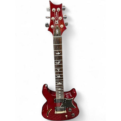Used PRS SE Custom 22 Semi-Hollowbody Red Hollow Body Electric Guitar Red