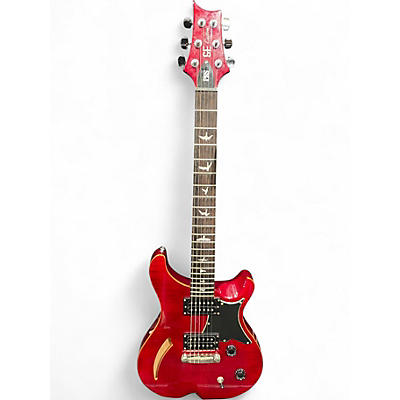 Used PRS SE Custom 22 Semi-Hollowbody Red Hollow Body Electric Guitar