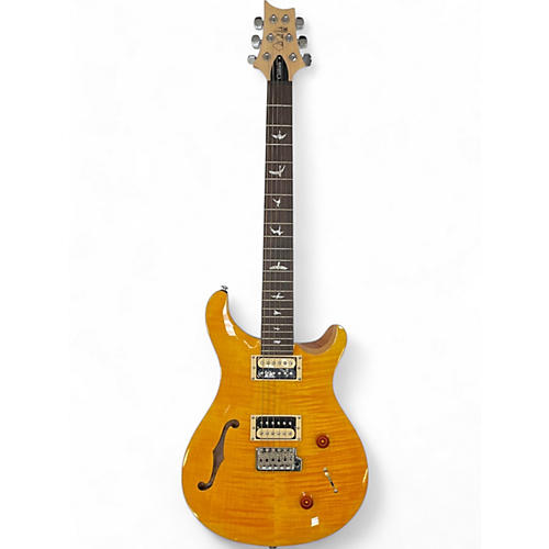 PRS Used PRS SE Custom 22 Semi-Hollowbody SANTANA YELLOW Hollow Body Electric Guitar SANTANA YELLOW