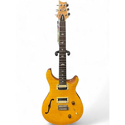 Used PRS SE Custom 22 Semi-Hollowbody SANTANA YELLOW Hollow Body Electric Guitar