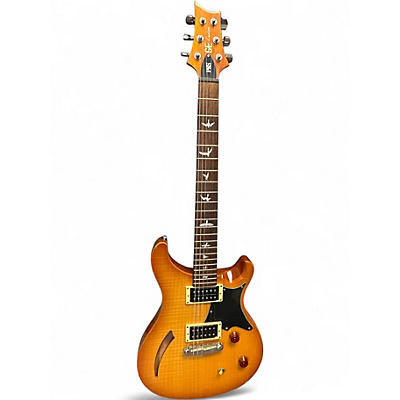 Used PRS SE Custom 22 Semi-Hollowbody Sandburst Hollow Body Electric Guitar