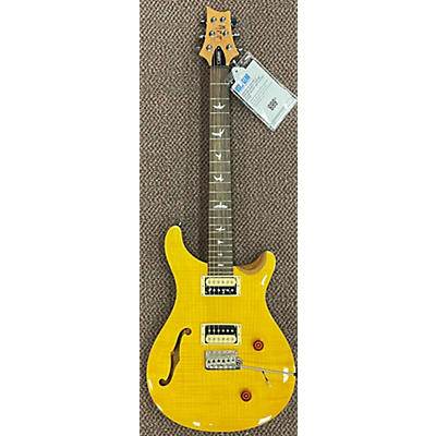 PRS Used PRS SE Custom 22 Semi-Hollowbody Santana Yellow Hollow Body Electric Guitar