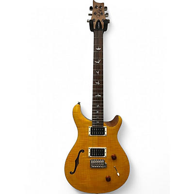 Used PRS SE Custom 22 Semi-Hollowbody Santana Yellow Hollow Body Electric Guitar