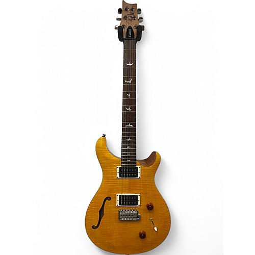 Used PRS SE Custom 22 Semi-Hollowbody Santana Yellow Hollow Body Electric Guitar Santana Yellow