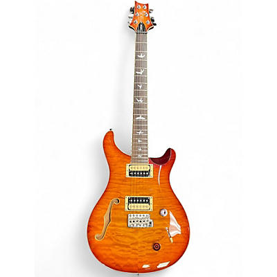 Used PRS SE Custom 22 Semi-Hollowbody Sunburst Hollow Body Electric Guitar
