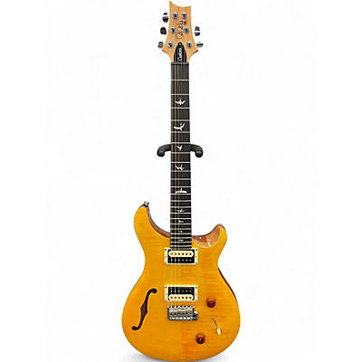Used PRS SE Custom 22 Semi-Hollowbody Trans Amber Hollow Body Electric Guitar