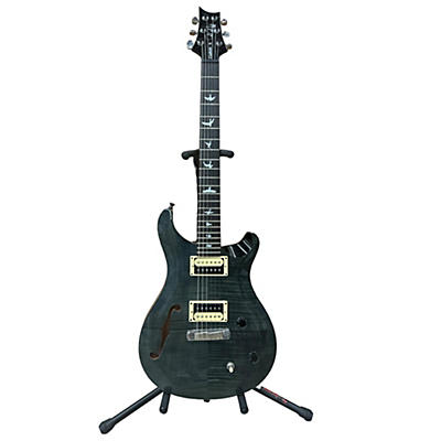 PRS Used PRS SE Custom 22 Semi-Hollowbody Trans Black Hollow Body Electric Guitar