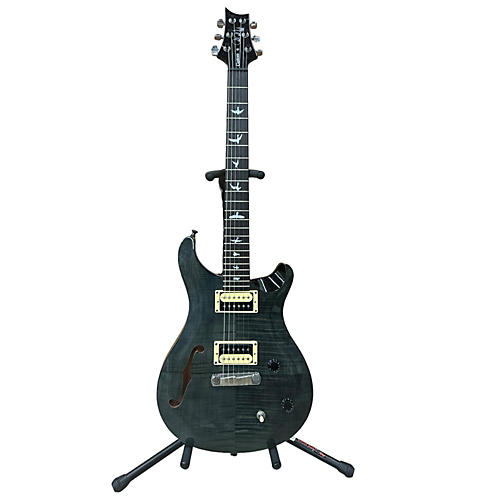 PRS Used PRS SE Custom 22 Semi-Hollowbody Trans Black Hollow Body Electric Guitar Trans Black