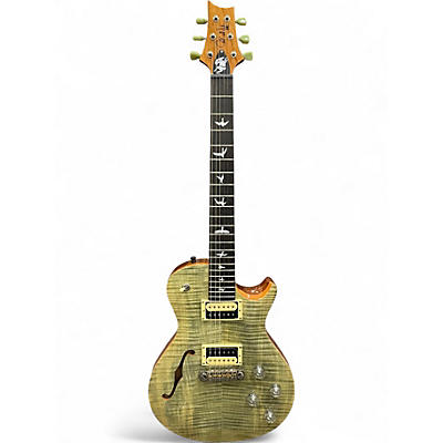 Used PRS SE Custom 22 Semi-Hollowbody Trans Green Hollow Body Electric Guitar