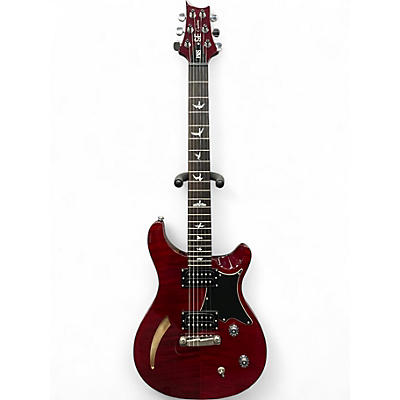 Used PRS SE Custom 22 Semi-Hollowbody Trans Red Hollow Body Electric Guitar