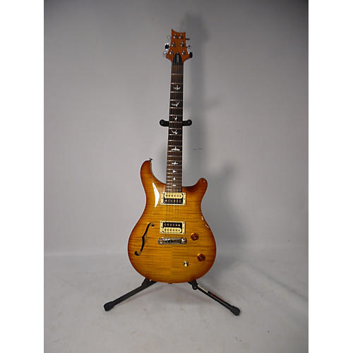 PRS Used PRS SE Custom 22 Semi-Hollowbody Vintage Sunburst Hollow Body Electric Guitar Vintage Sunburst