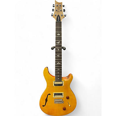 PRS Used PRS SE Custom 22 Semi-Hollowbody Yellow Hollow Body Electric Guitar