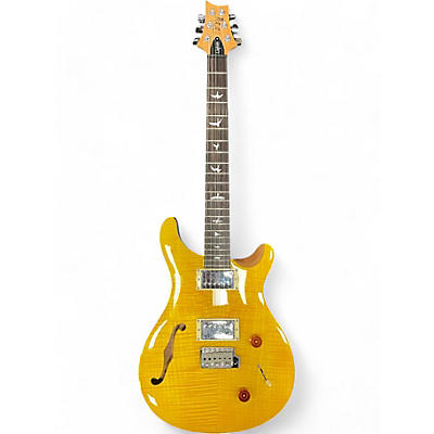 PRS Used PRS SE Custom 22 Semi-Hollowbody Yellow Hollow Body Electric Guitar