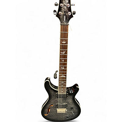 Used PRS SE Custom 22 Semi-Hollowbody charcoal burst Hollow Body Electric Guitar