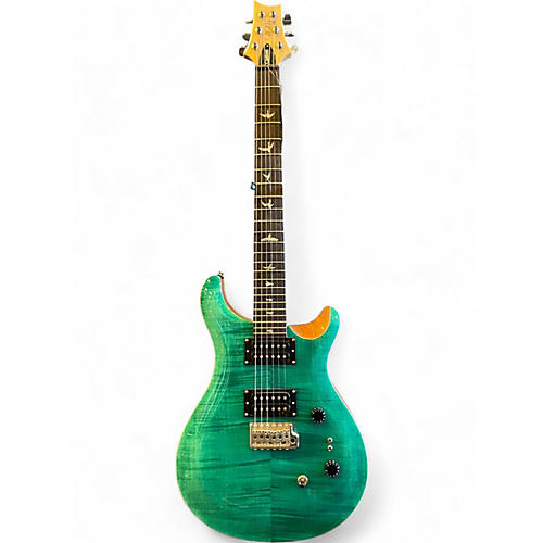 PRS Used PRS SE Custom 24-08 Turquoise Solid Body Electric Guitar Turquoise