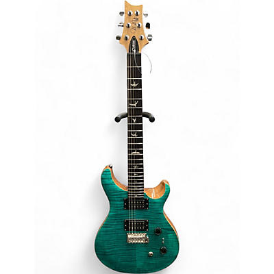 Used PRS SE Custom 24-08 Turquoise Solid Body Electric Guitar