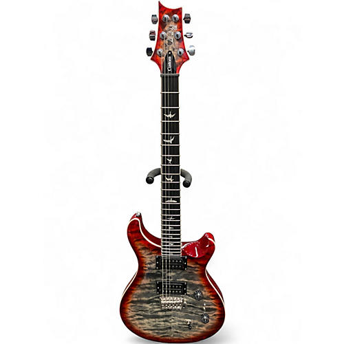 Used PRS SE Custom 24 08 charcoal cherry burst Solid Body Electric Guitar charcoal cherry burst