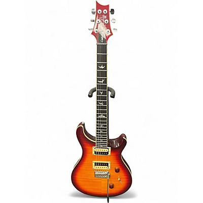 Used PRS SE Custom 24 3 Tone Sunburst Solid Body Electric Guitar