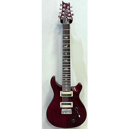 PRS Used PRS SE Custom 24 7 String Black Cherry Solid Body Electric Guitar Black Cherry