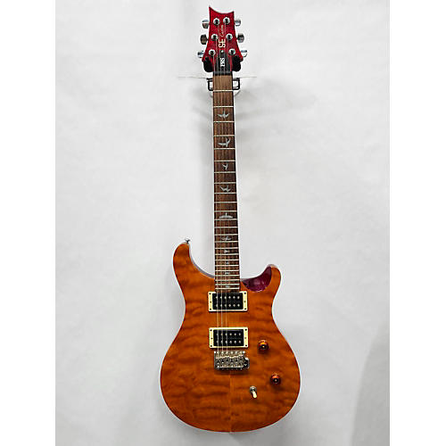 PRS Used PRS SE Custom 24 Amber Solid Body Electric Guitar Amber