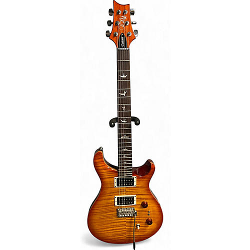 PRS Used PRS SE Custom 24 Amber Solid Body Electric Guitar Amber