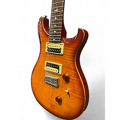 PRS Used PRS SE Custom 24 Amber Solid Body Electric Guitar