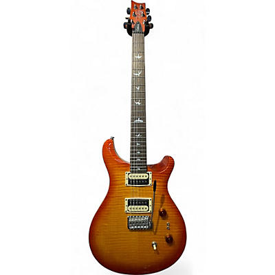 Used PRS SE Custom 24 Amber Solid Body Electric Guitar
